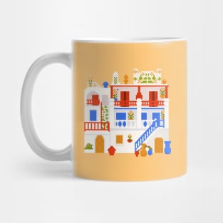 Sun of Mykonos Pixel art Mug